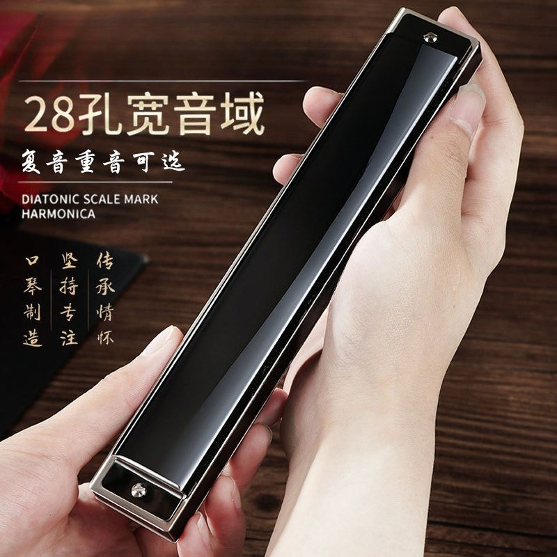 Harmonica 10 Hole - Harmonika polifonik 24 lubang 28 lubang