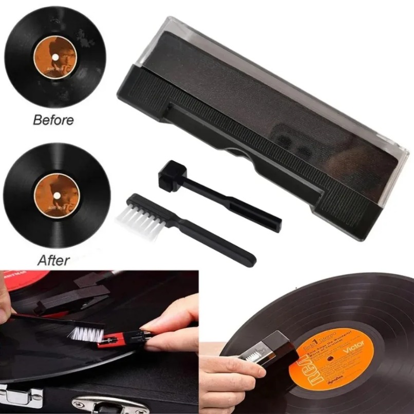 Audio Music Cleaner - Kit Sikat Pembersih Piringan Hitam Antistatik