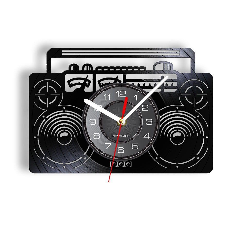 Audio And Music Separate - Boombox Jam Dinding Perekam Radio Vinil