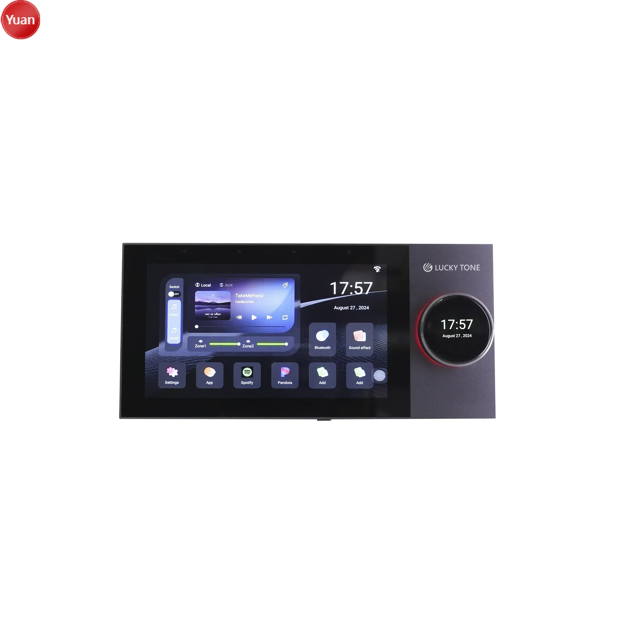 Audio Music For Background - Panel Kontrol Rumah Pintar Tuya Zigbee