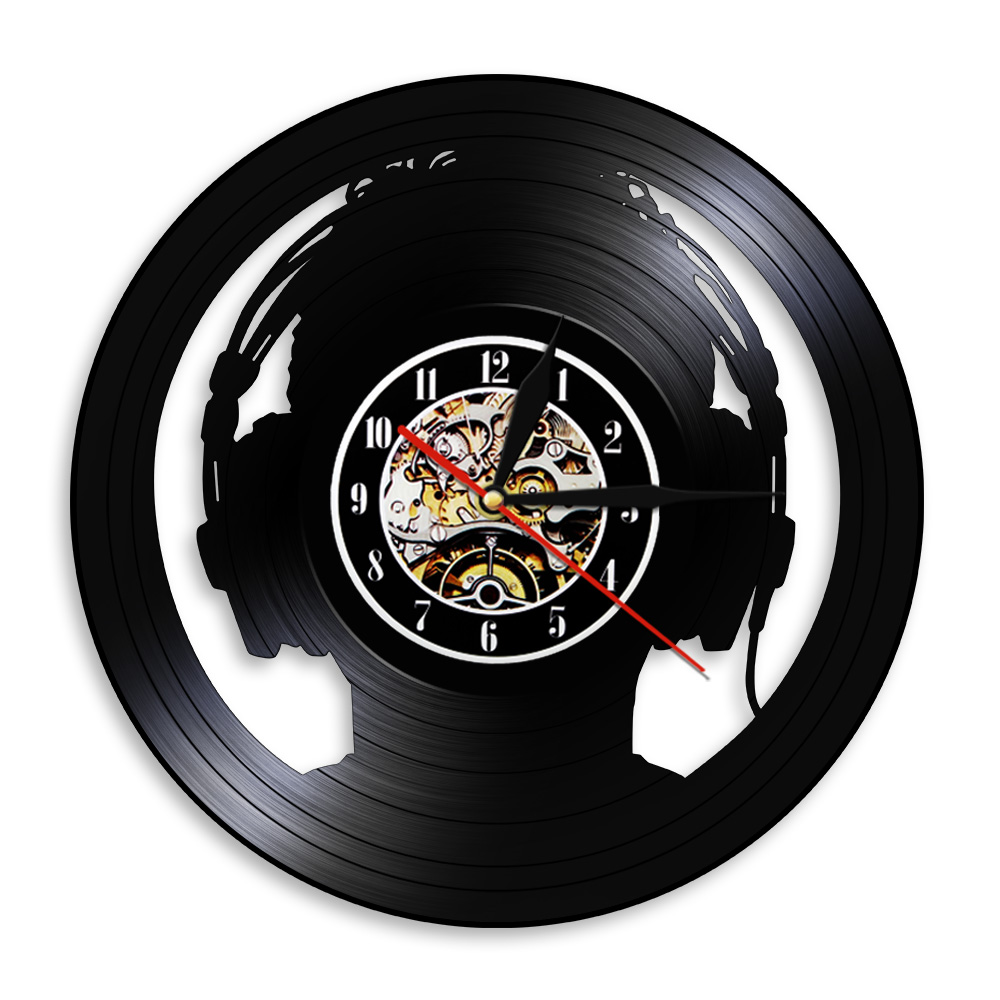 Audio And Music Separate - Jam Dinding Dekoratif Audio Slave Headphones