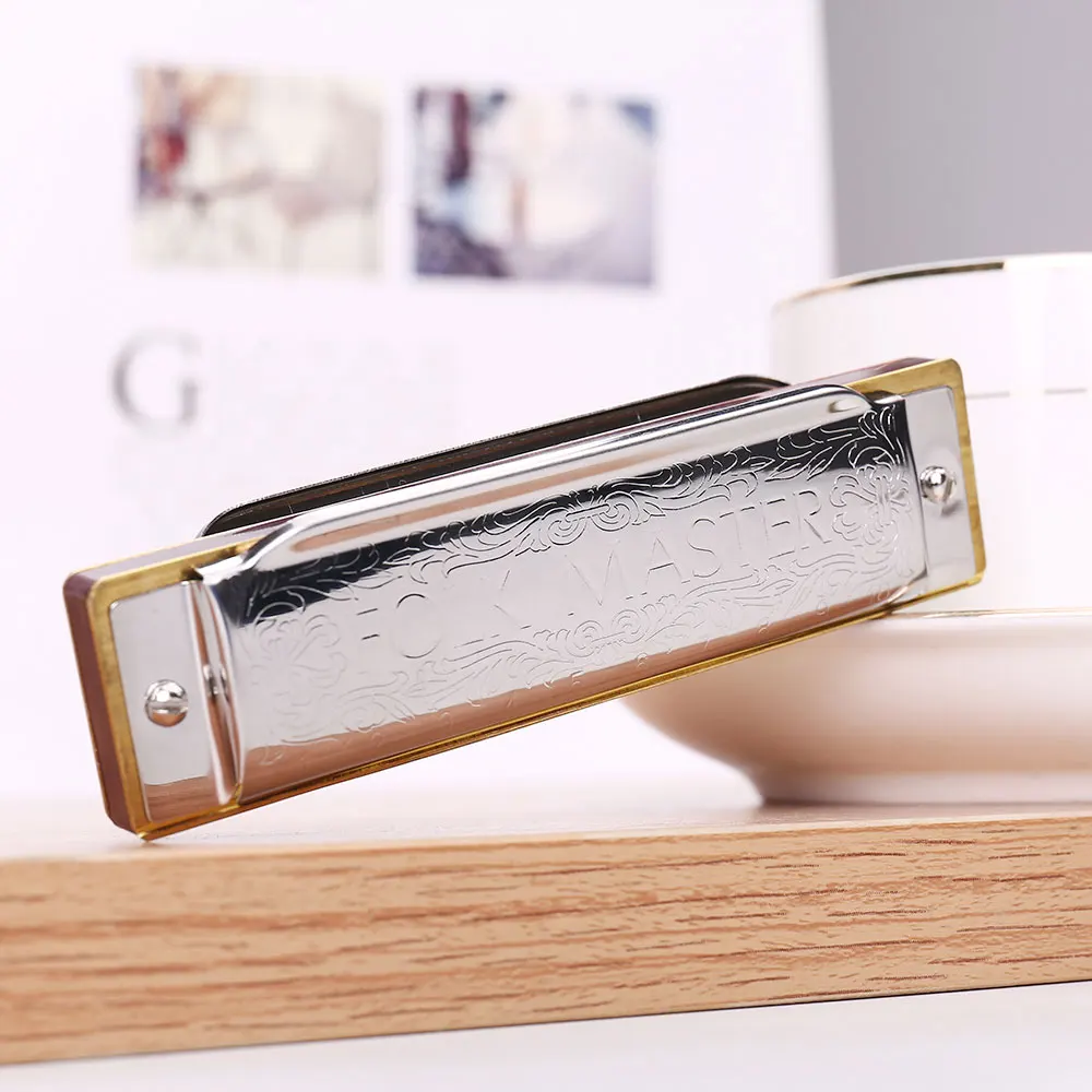 Harmonica 10 Hole - Harmonika Folk Master 1072 Standar Pemula