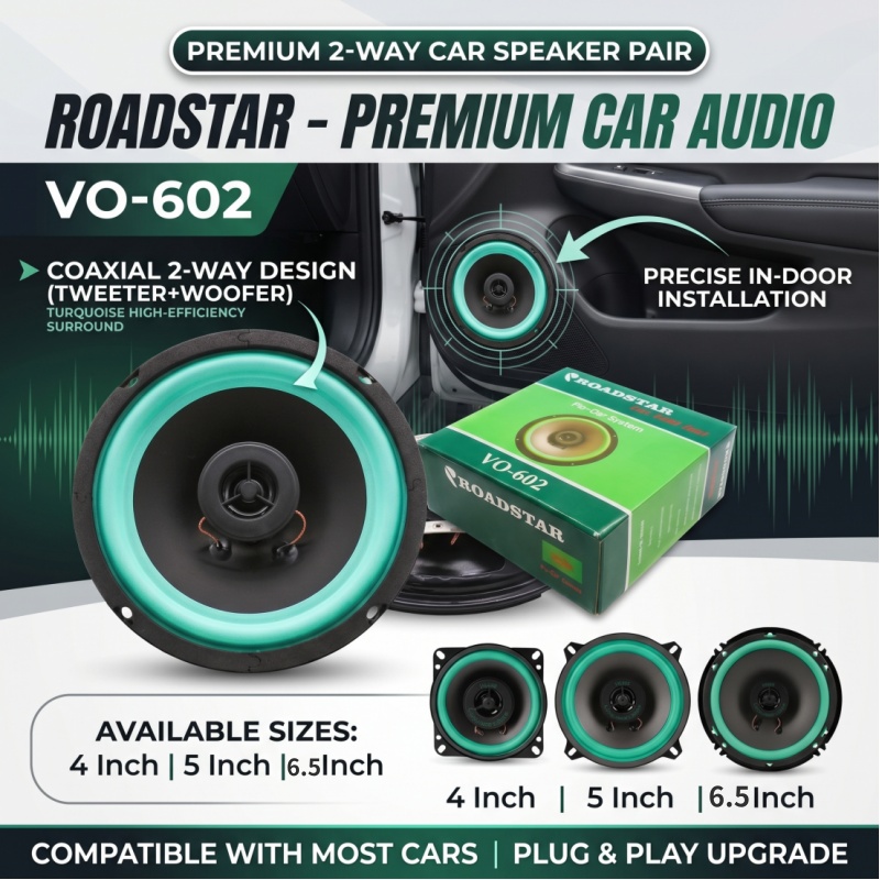 Speaker Mobil 4/5/6, 5 inci, S - Audio Universal Music ulasan dan harga