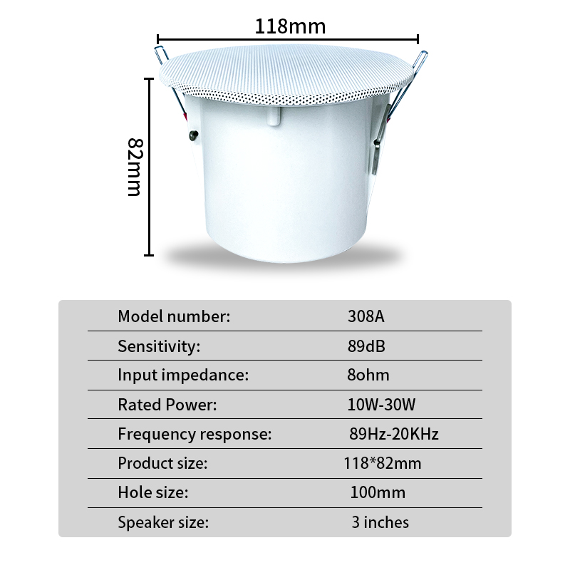 3 inch 8Ohm Speaker suara Surr - Audio Music For Background ulasan dan harga
