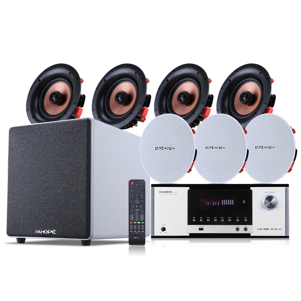 7.1 Set Speaker Plafon Home Th - Audio Music For Background ulasan dan harga