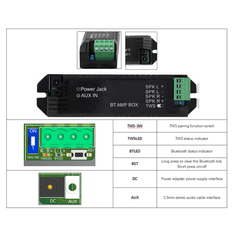 Penguat bluetooth Audio, modul - Audio Music For Background ulasan dan harga