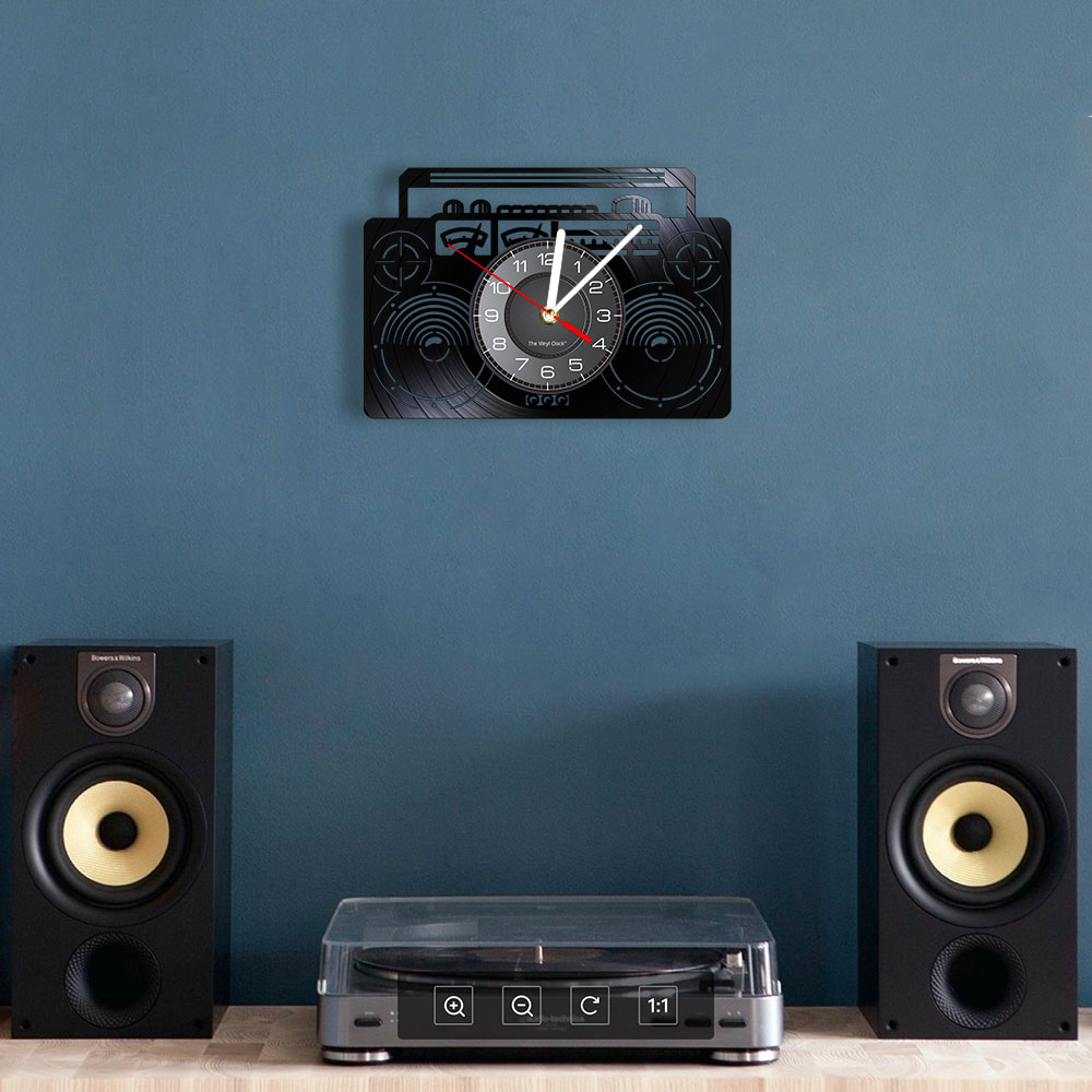 Boombox Jam Dinding Perekam Ra - Audio And Music Separate ulasan dan harga