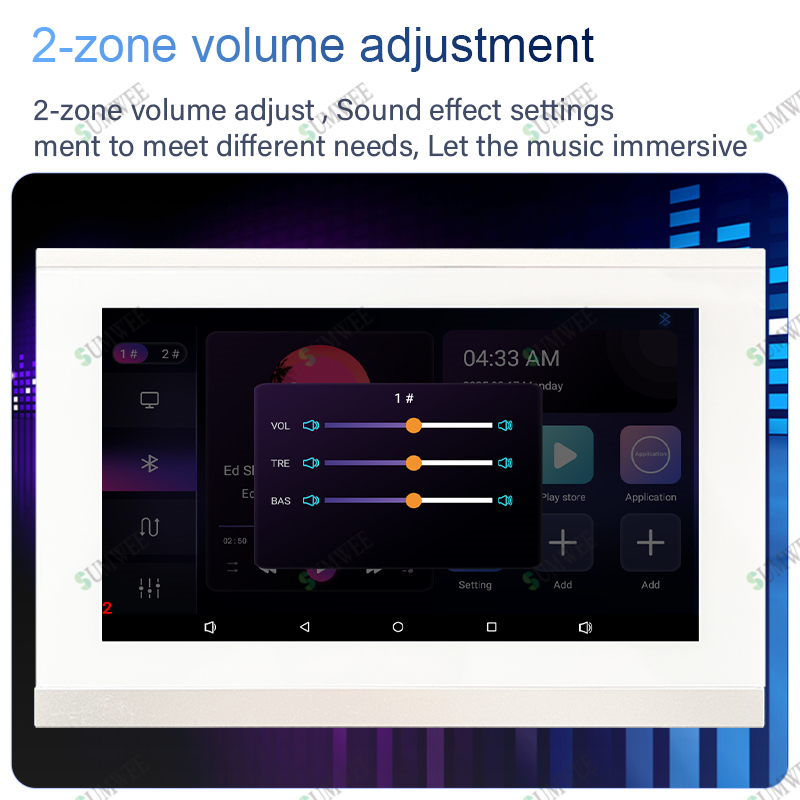 Layar Sentuh 7 Inci 2 Zona Amp - Audio Music For Background ulasan dan harga