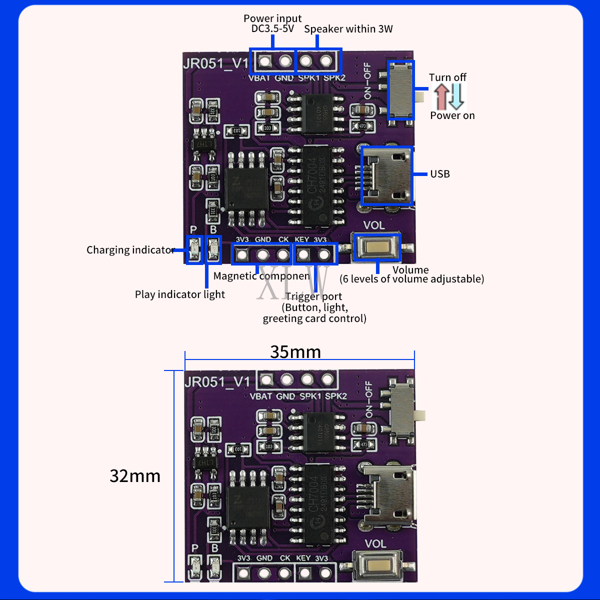 Modul Suara Musik USB penguat  - Download Audio Music Player ulasan dan harga