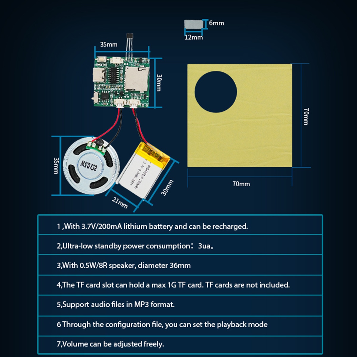 Modul Perekam Suara yang Dapat - Download Audio Music Player ulasan dan harga