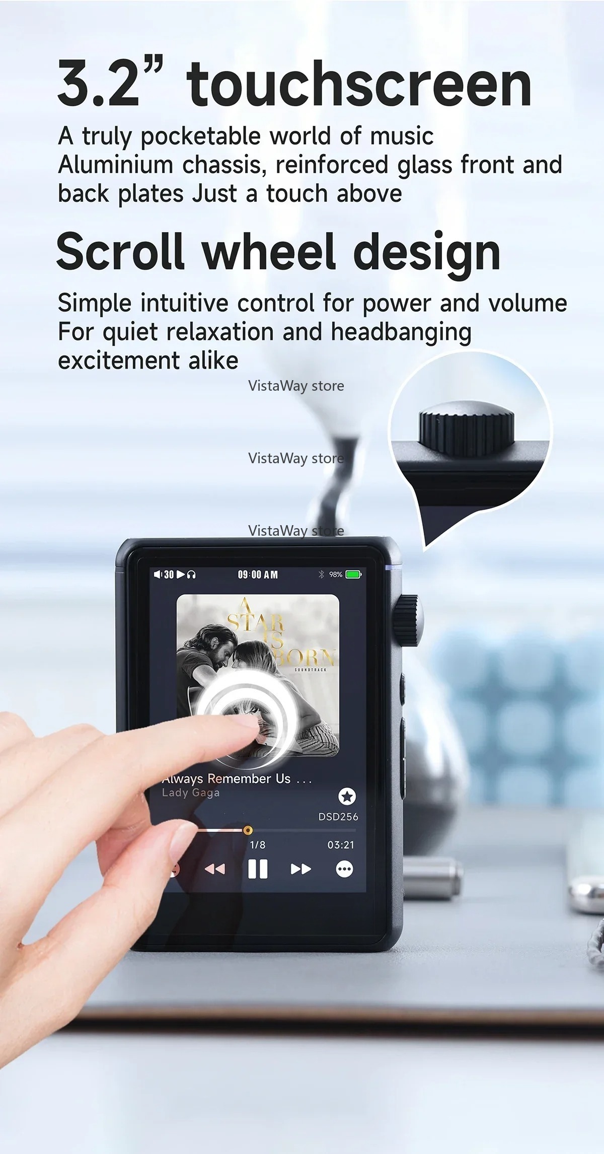 Pemutar Musik WiFi Bluetooth M - Audio Music Web ulasan dan harga