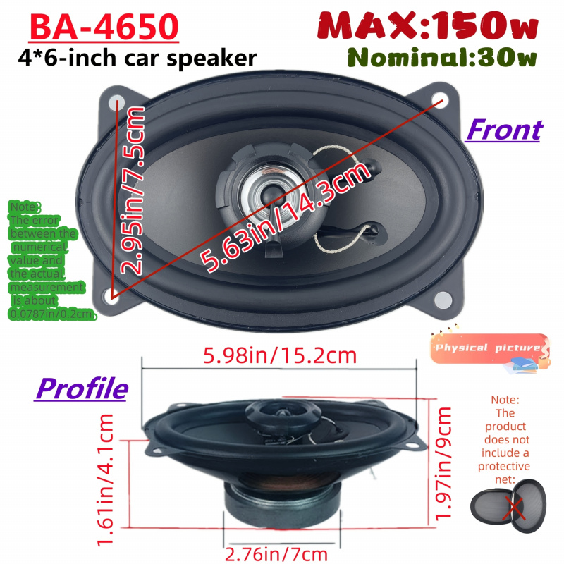 Speaker Koaksial Mobil 4X6 Inc - Audio Universal Music ulasan dan harga