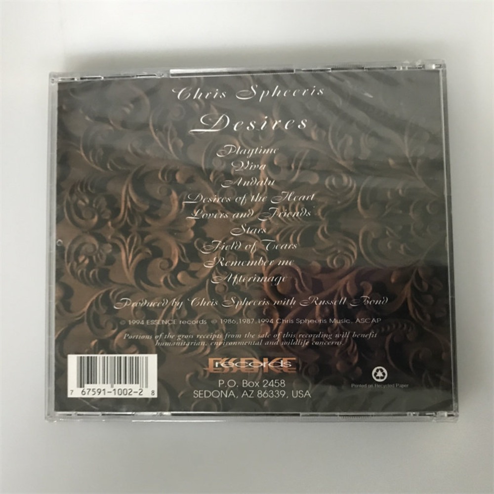 CD 'Desires' Chris Spheeris, A - Audio And Music ulasan dan harga